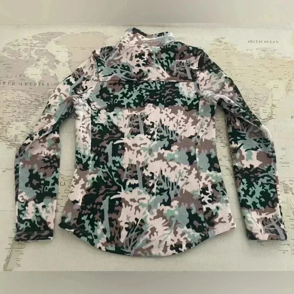 THE NORTH FACE PRINTED CRESCENT FULL-ZIP FLEECE Jacket Size Small - Picture 4 of 5
